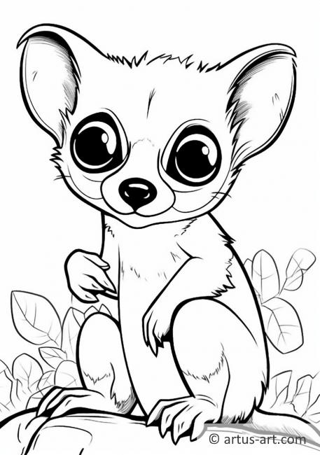 Page de coloriage Kinkajou